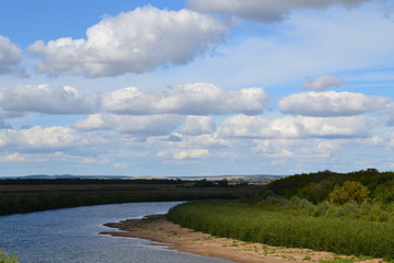 valley and clouds