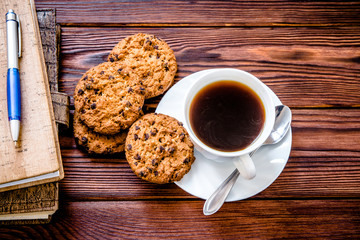 Coffee Break - Notepad and Pen along with coffee 