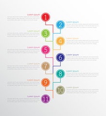 Vector infographic templates used for detailed reports. All 11 topics.