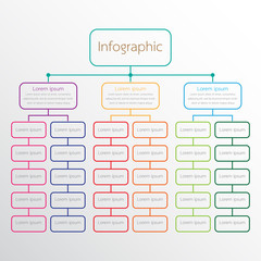Vector infographic templates used for detailed reports.