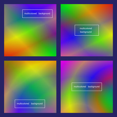 Abstract colorful blurred vector backgrounds.