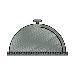 Dish dome isolated vector illustration graphic design