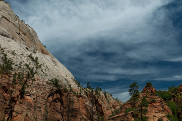 Cliffs and sky