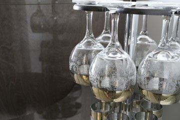 Decorative glasses for alcoholic drinks