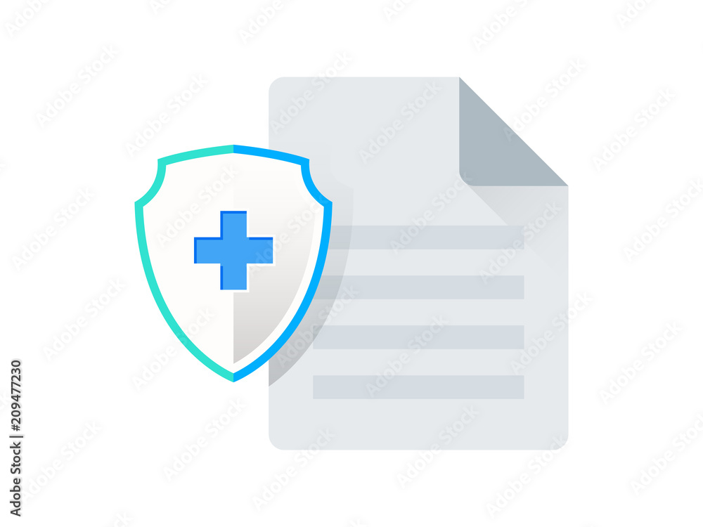 Poster secure file vector icon
