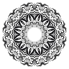Vector mandala, Floral mandala. Oriental mandala. Vintage decorative elements. Vector illustration. It is super brilliant vector illustration