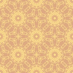 Abstract Vector seamless pattern with abstract geometric style. Repeating sample figure and line. For interiors design, wallpaper, textile industry