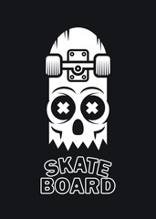 Skateboard skull design