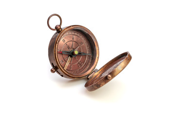 Compass On White Background