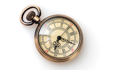 Vintage Watch On White Background