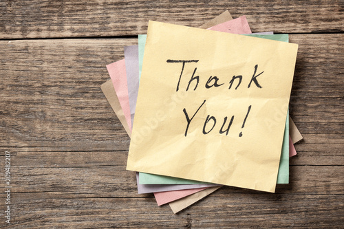 Thank You Message On Sticky Notes Stock Photo And Royalty Free Thank You Message On Sticky Notes