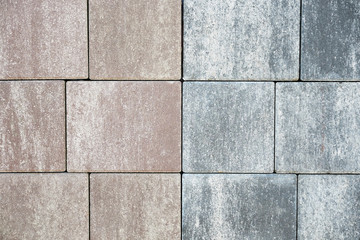 Fototapeta premium Brick wall with variegated brown bricks. Used as a background.