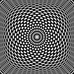 Abstract geometric rotation 3D pattern.