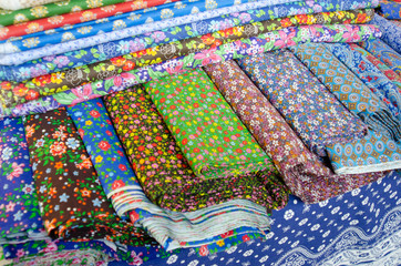 Multicolored cotton fabrics