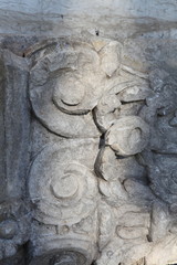 Vintage fragments of stones with patterns