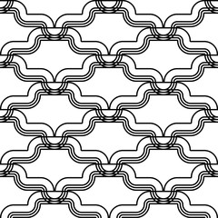 Design seamless monochrome waving pattern