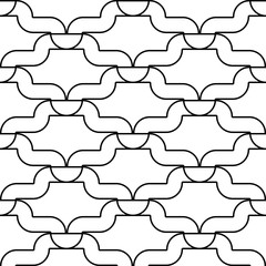 Design seamless monochrome waving pattern