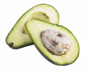 avocado   avocado on white background cut avocado