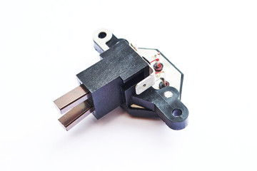 car automatic voltage regulator isolated on white background