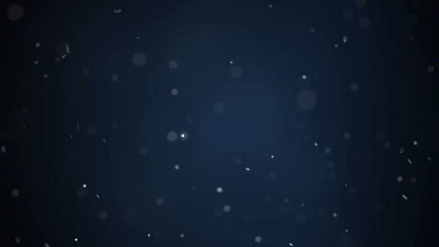 Flying particles and blurred lights. Loopable animation 4k (4096x2304)
