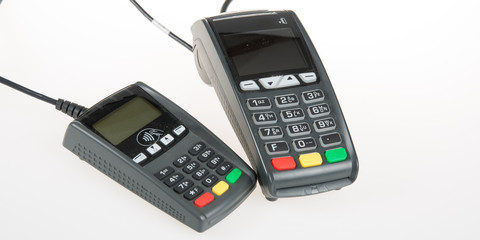 base and terminal keyboard of a collector and bank credit card reader