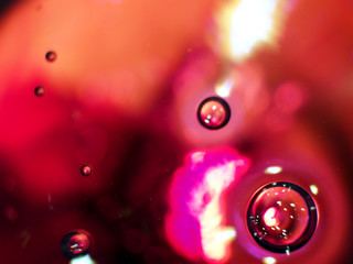 the chemical reaction of the paint with water