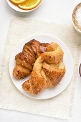 Croissants for a breakfast