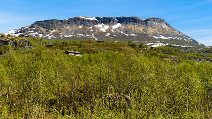 The mountain peak Grytehorga in Hordaland, Norway.