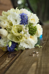 bridal bouquet, flowers, wedding