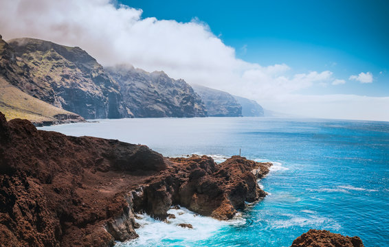 Fototapeta Wonderful natural pool at the Tenerife island