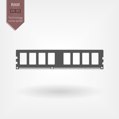 Fototapeta premium Random-access memory Icon