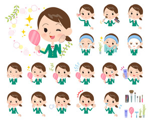 school girl Green Blazer_beauty