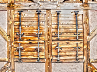 Wooden old window