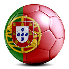 Portugal soccer ball football futbol isolated © intriceight