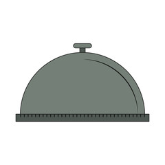 Obraz premium Dish dome isolated vector illustration graphic design