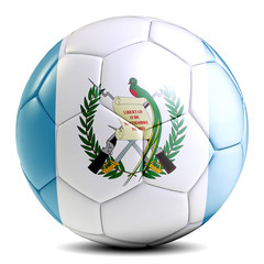 Guatemala soccer ball football futbol isolated