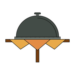 Obraz premium Dish dome isolated vector illustration graphic design