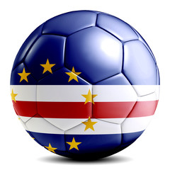 Cape Verde soccer ball football futbol isolated