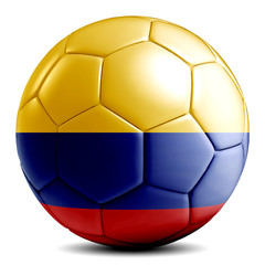 Columbia soccer ball football futbol isolated