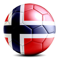 Norway soccer ball football futbol isolated
