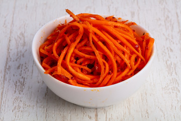 Appetizing korean carrot