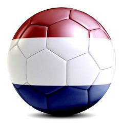 Netherlands soccer ball football futbol isolated