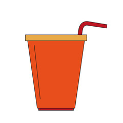 Soda cup isolated vector illustration graphic design