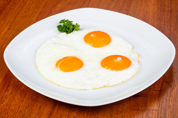 Delicious fried eggs