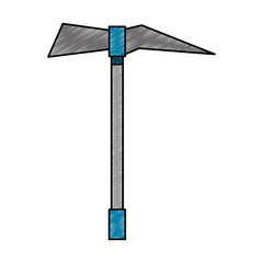 Miner pick isolated vector illustration graphic design
