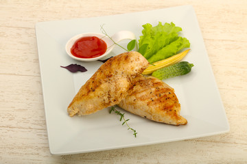 Roasted chicken breast