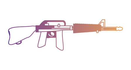 shooting gun icon over white background, vector illustration