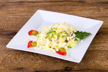 Egg and ham salad