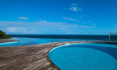 Infinity pool with sea view