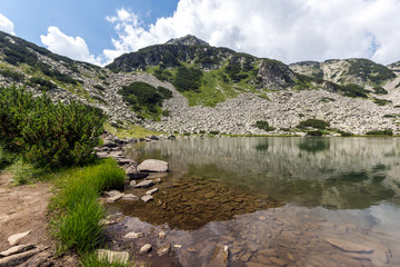 Fototapeta na wymiar Amazing Landscape with Muratovo Lake, Pirin Mountain, Bulgaria